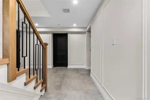 a view of a hallway with entryway