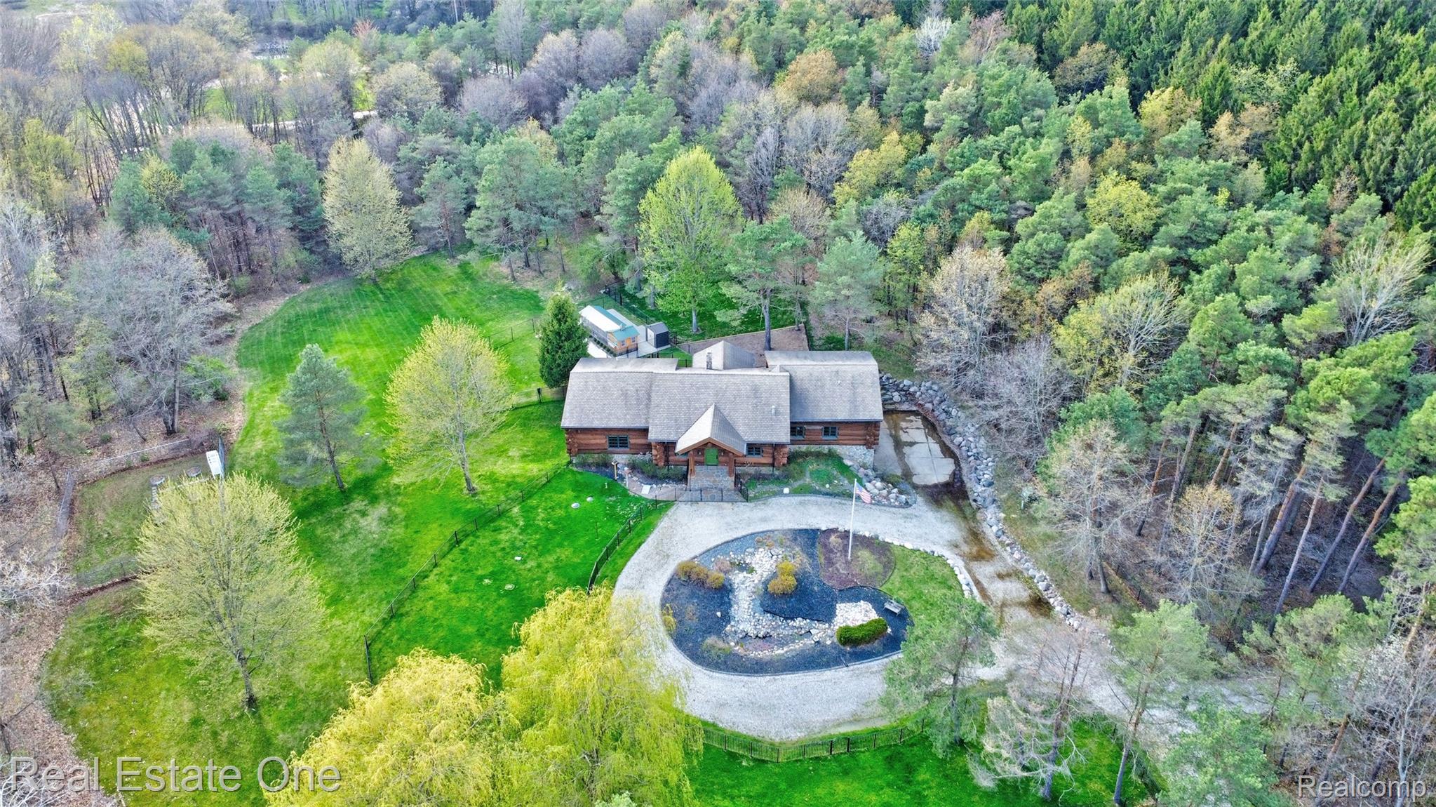 4340 Lahring Road Holly, MI 48442 - Photo 88 of 89 25) Aerial Front.jpg