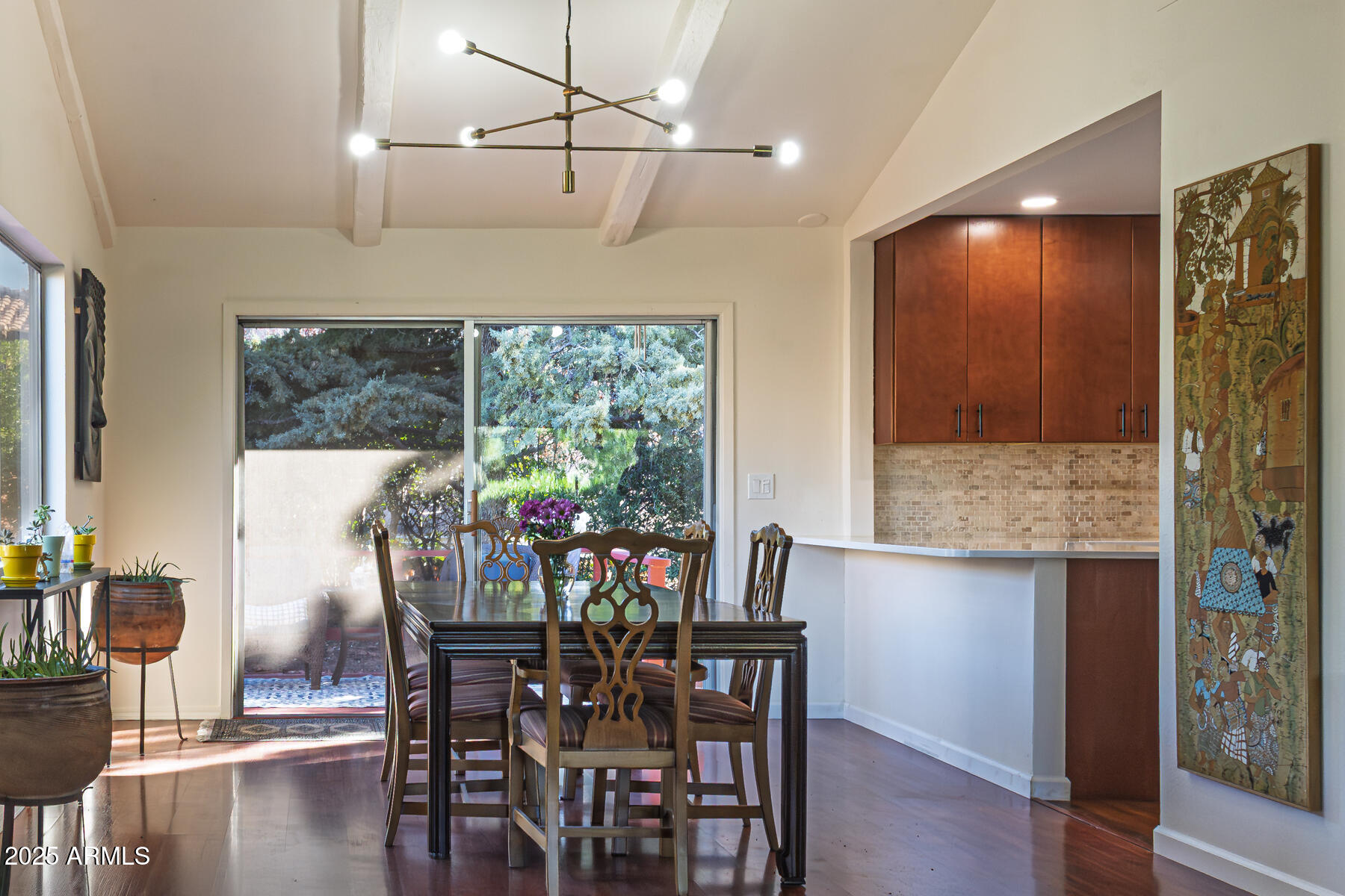 120 Indian Ruin Road Sedona, AZ 86351 - Photo 5 of 46 a view of a dining room with furniture window and outside view