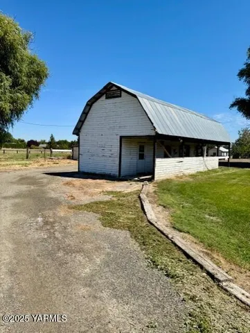 a swimming pool with yard