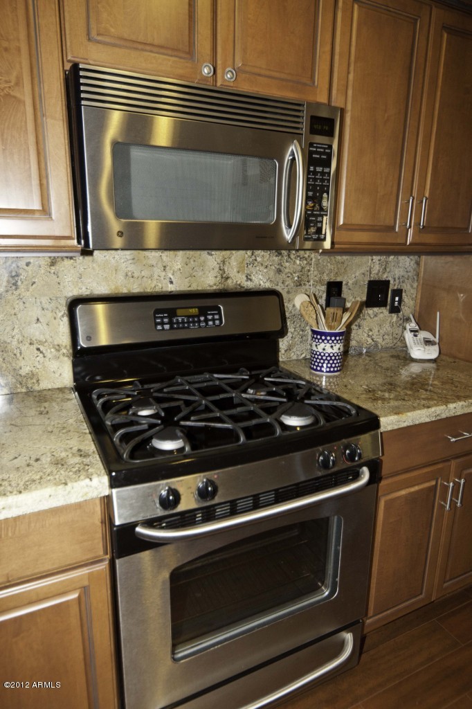 2408 West Steed Ridge Phoenix, AZ 85085 - Photo 7 of 31 Stainless GE Microwave and Gas Range