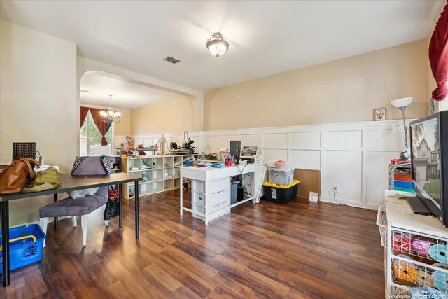 a view of a kitchen and utility room
