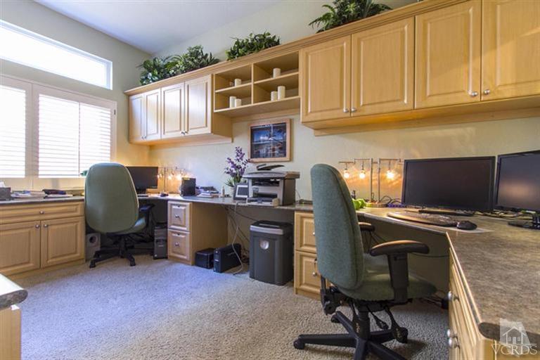 553 Galloping Hill Road Simi Valley, CA 93065 - Photo 14 of 20 a view of a workspace with furniture and a window