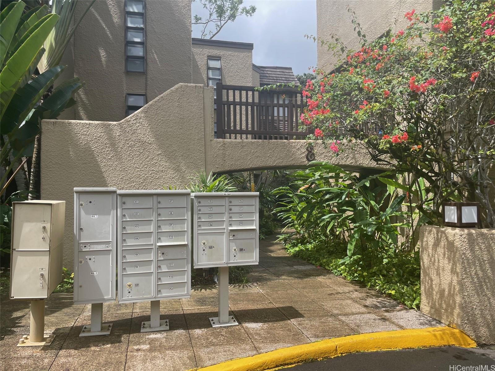 a view of a house with plants