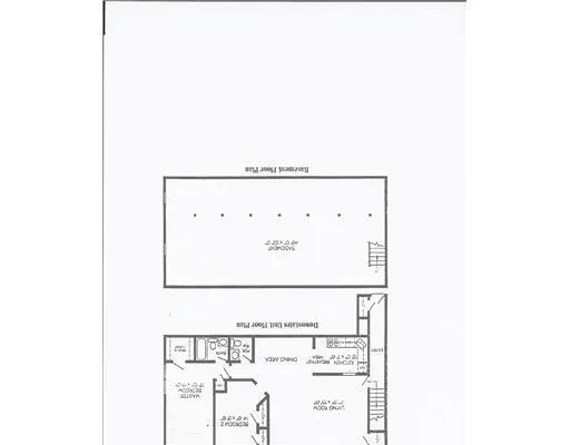 a view of hallway with an empty space