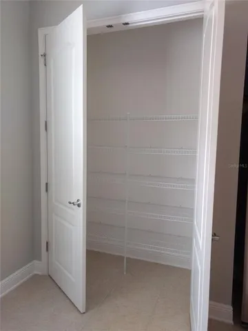 a view of closet area