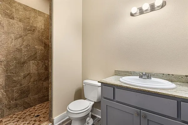 a bathroom with a sink and a toilet
