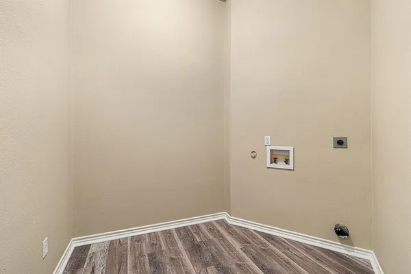 a view of small space with racks on the wall