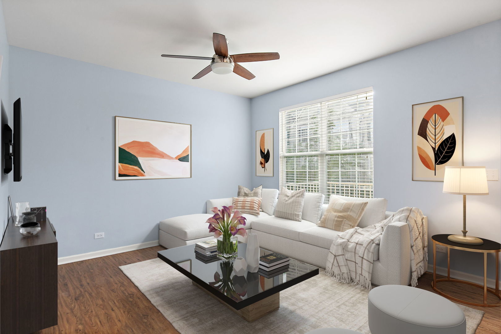 413 Town Center Boulevard Gilberts, IL 60136 - Photo 14 of 34 a living room with furniture and a window