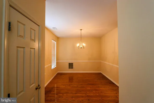 a view of a room with a empty space