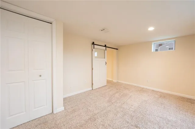 a view of an empty room