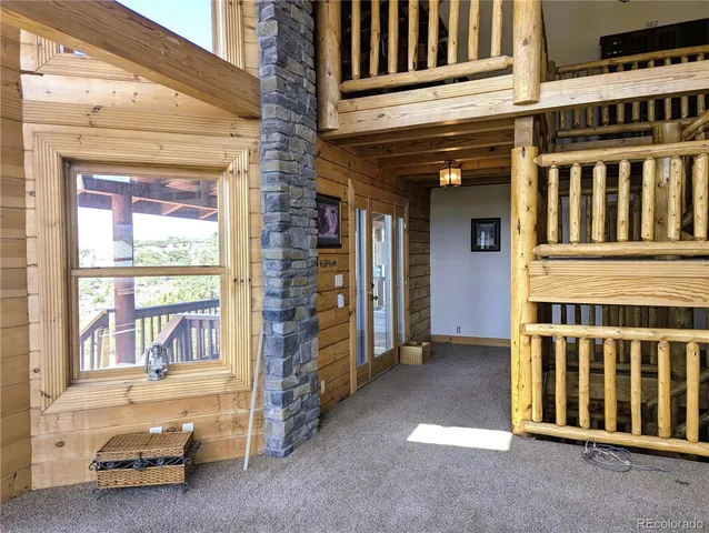 a view of front door of house