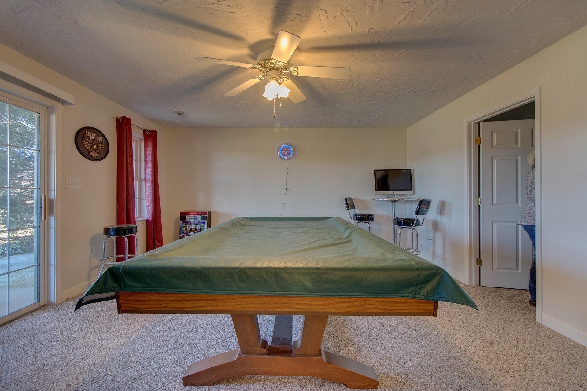 600 Dugwell Road Boones Mill, VA 24065 - Photo 17 of 78 a room with pool table and flat screen tv