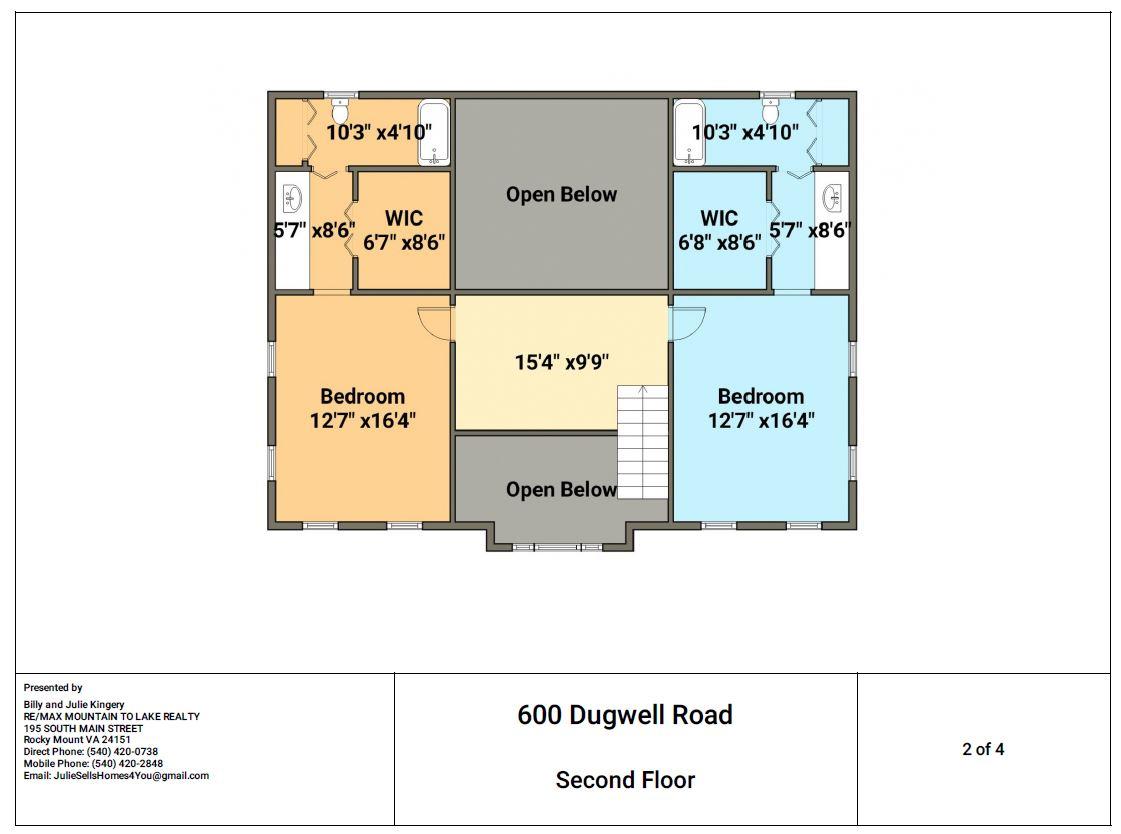 600 Dugwell Road Boones Mill, VA 24065 - Photo 76 of 78 24 Second Floor Floor Plan