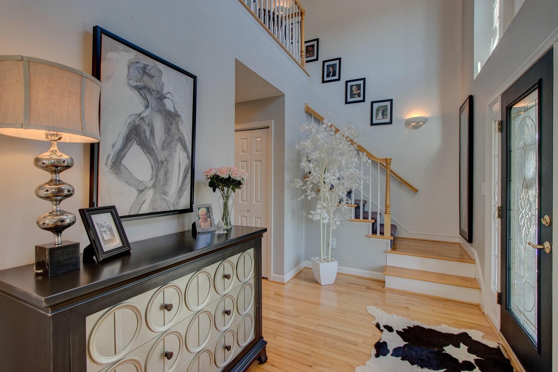 600 Dugwell Road Boones Mill, VA 24065 - Photo 25 of 78 a view of a hallway with wooden floor and entryway