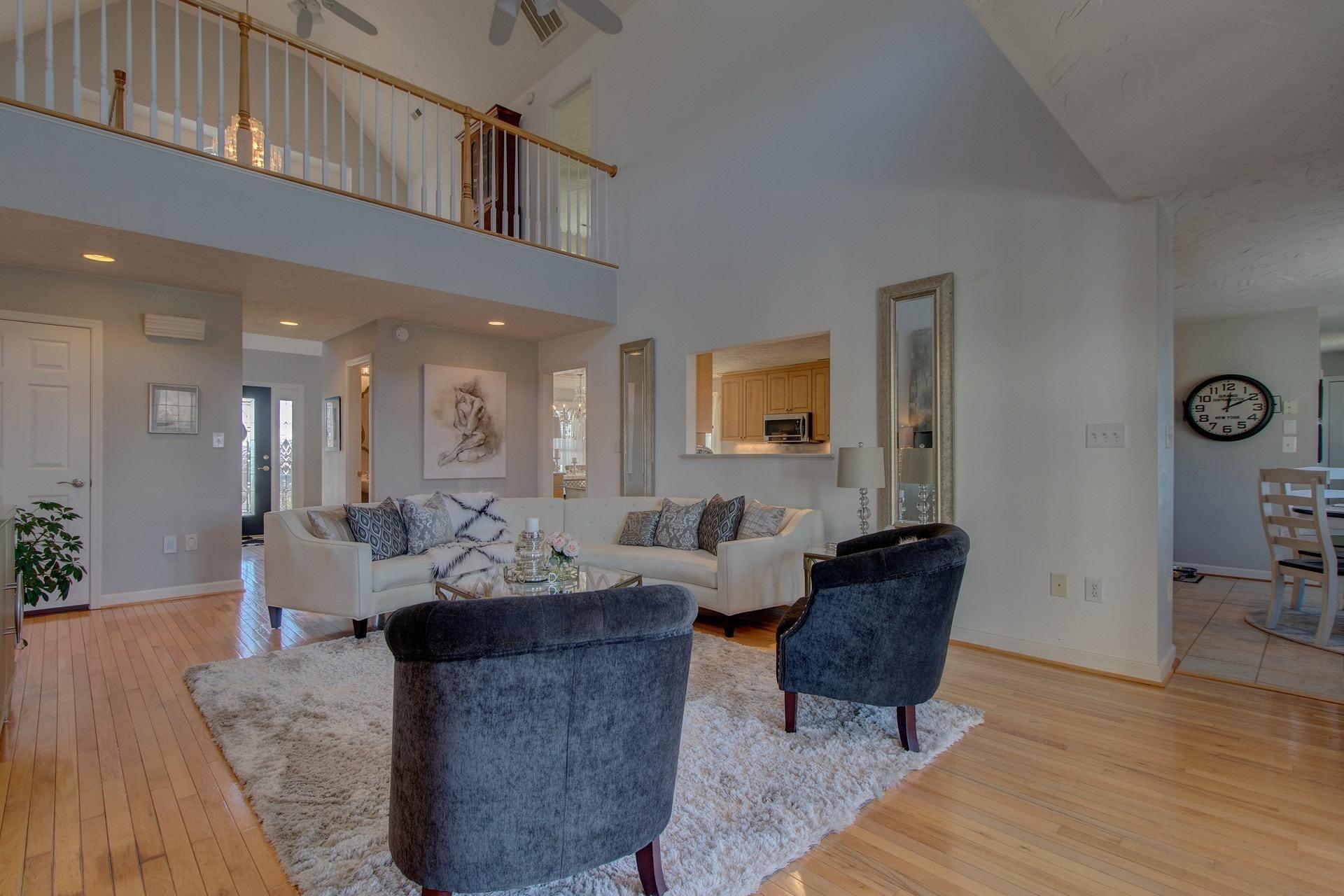 600 Dugwell Road Boones Mill, VA 24065 - Photo 31 of 78 a living room with furniture and wooden floor