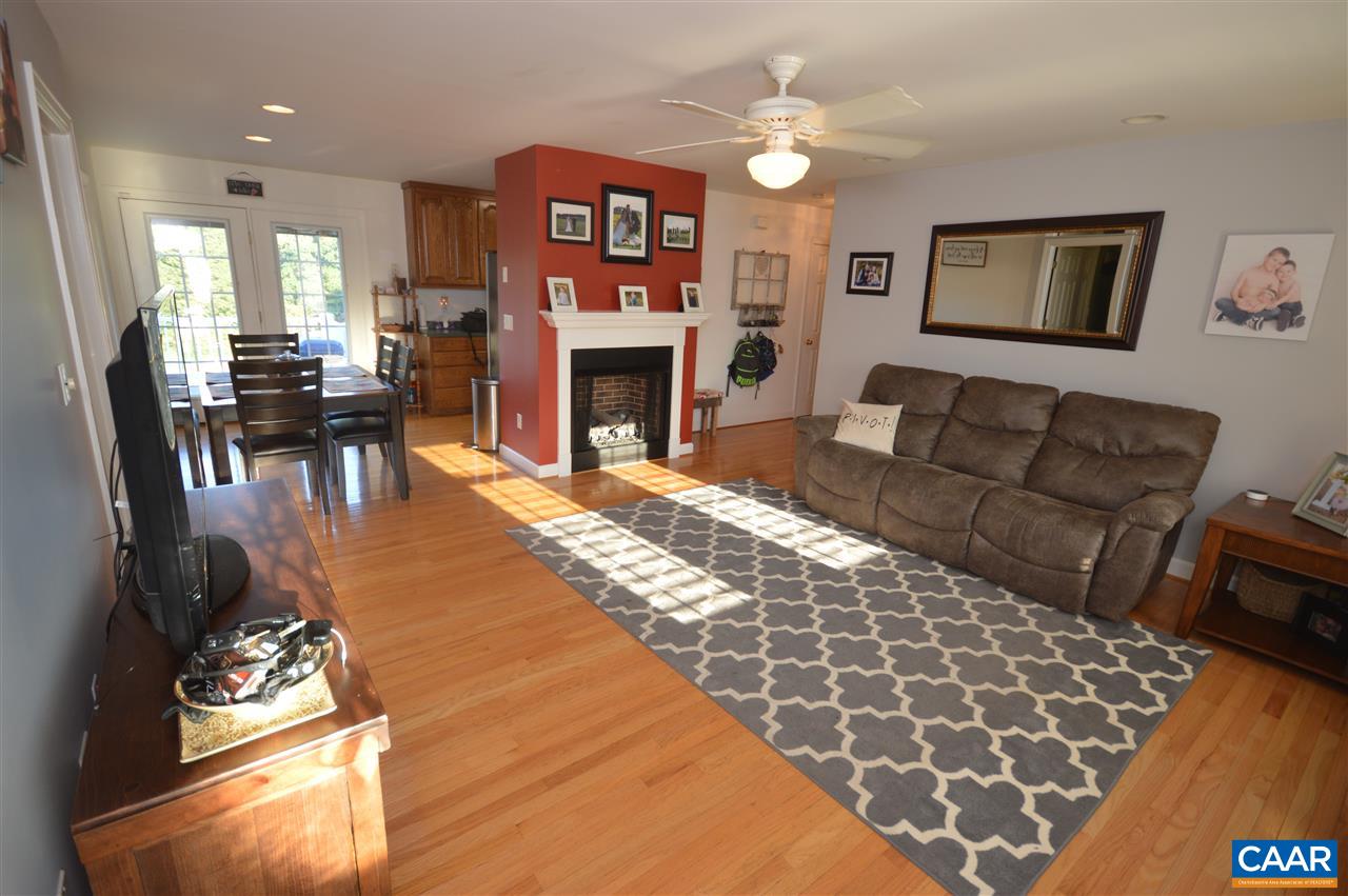 162 Stephens Loop Ruckersville, VA 22968 - Photo 6 of 29 a living room with furniture a fireplace and a flat screen tv