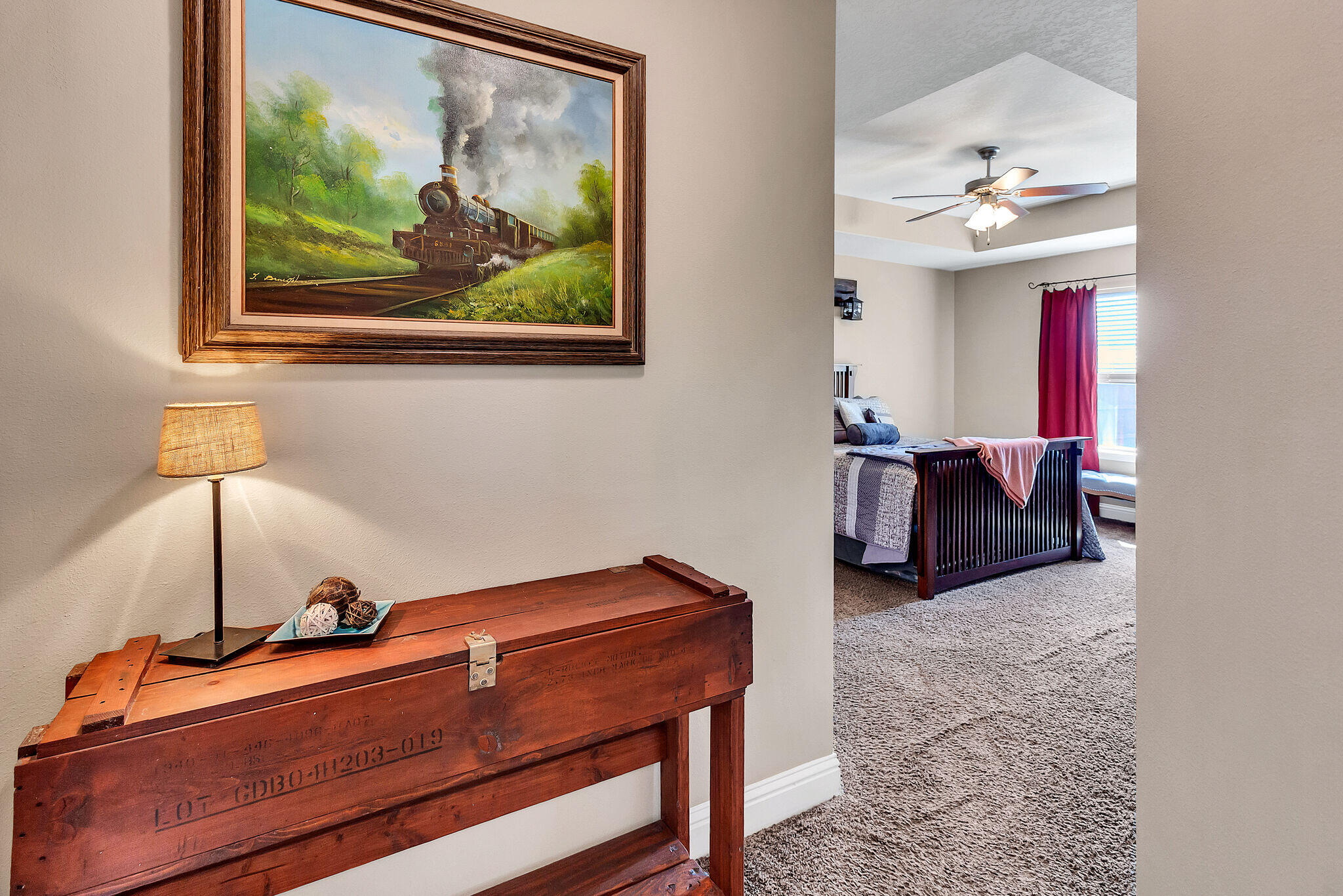 3044 Crown Creek Circle Crestview, FL 32539 - Photo 19 of 41 a living room with furniture and a chandelier