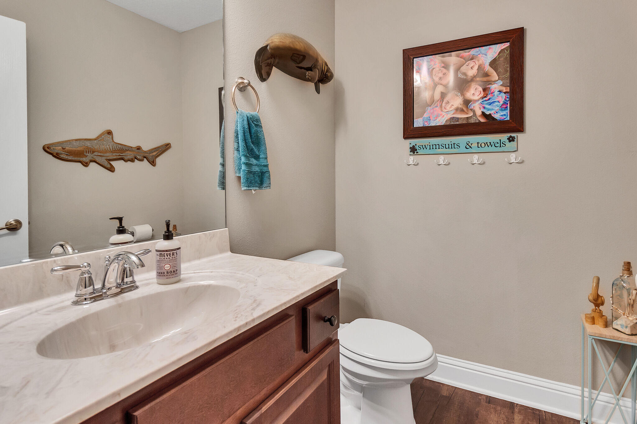 3044 Crown Creek Circle Crestview, FL 32539 - Photo 32 of 41 a bathroom with a sink mirror and toilet