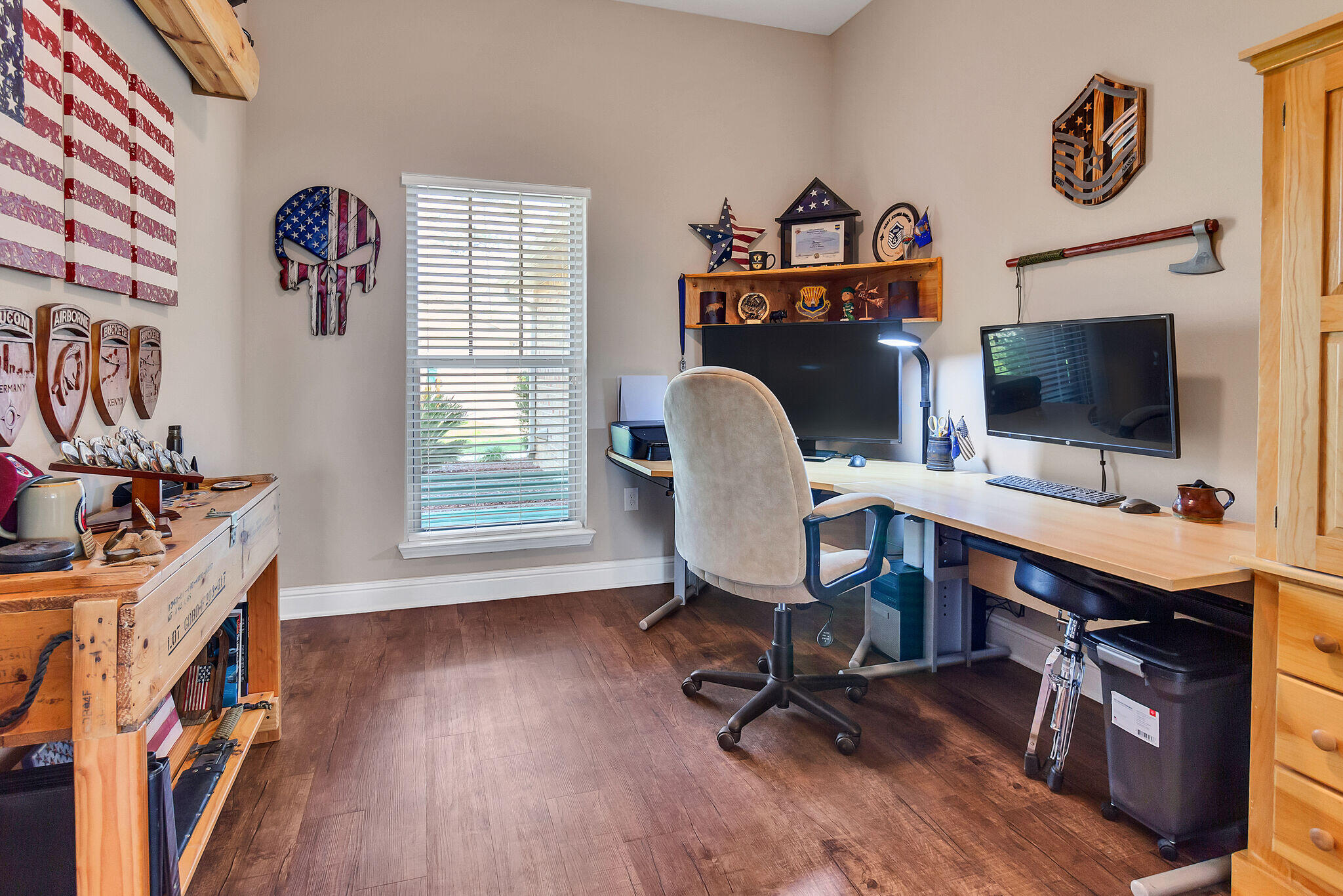3044 Crown Creek Circle Crestview, FL 32539 - Photo 8 of 41 a view of a workspace with furniture and a window