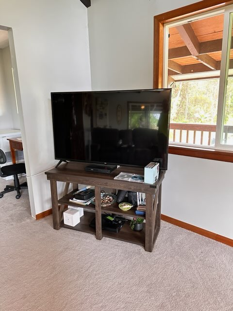 16-1562 Io Kea Rd Mountain View Mountain View, HI 96771 - Photo 8 of 30 a living room with furniture a flat screen tv and a window