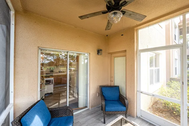 a front view of building with yard