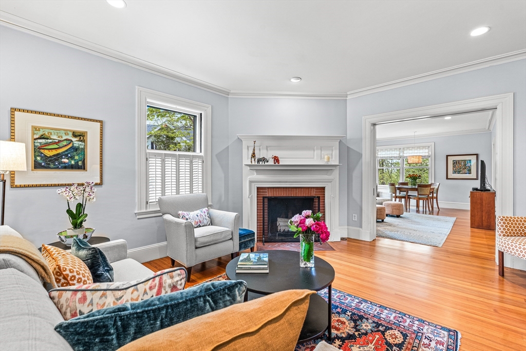 95 Crest Road Wellesley, MA 02482 - Photo 4 of 30 a living room with furniture and a fireplace