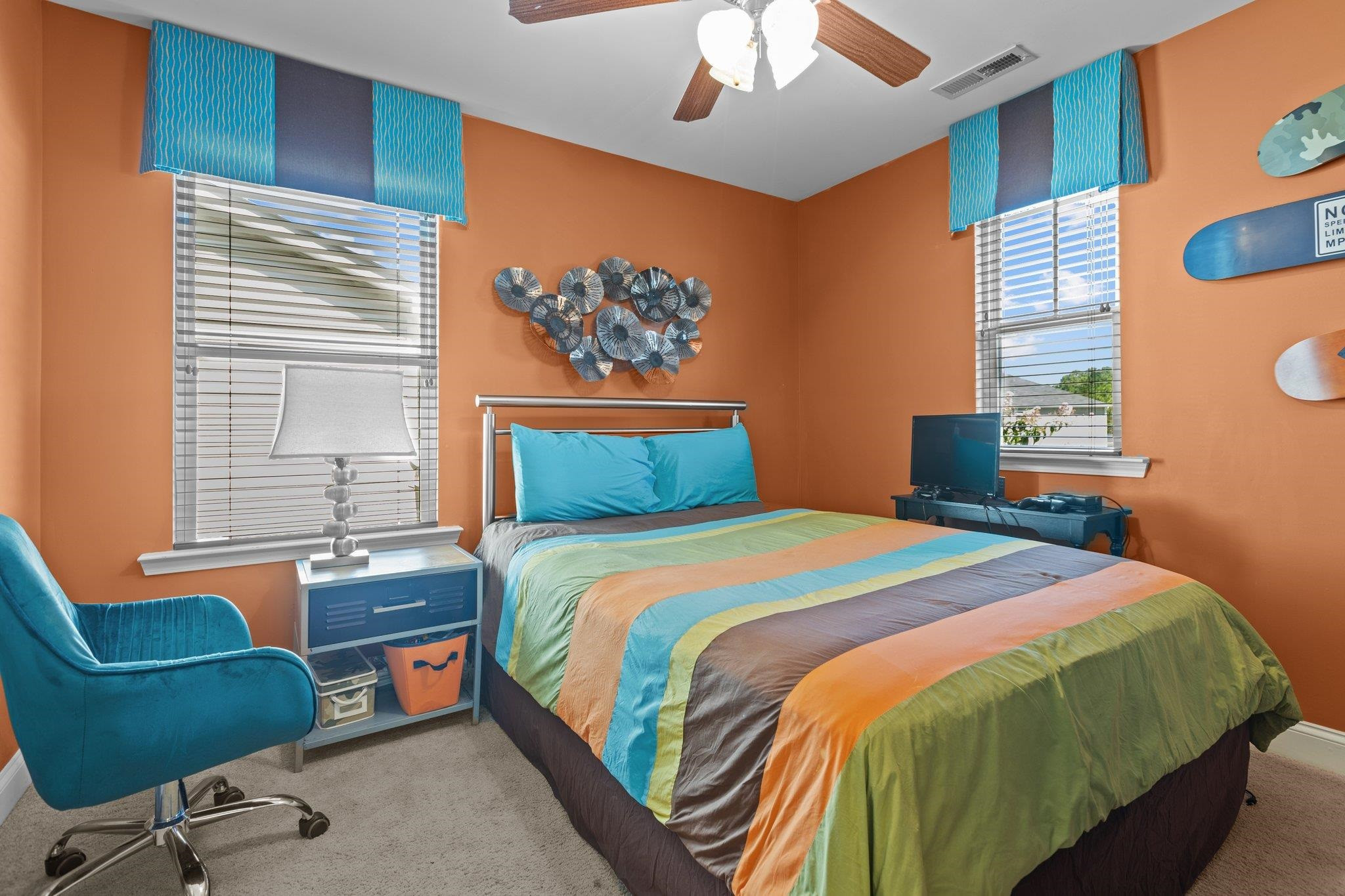 103 Daneborg Road Durham, NC 27703 - Photo 29 of 44 a bedroom with a bed and chair