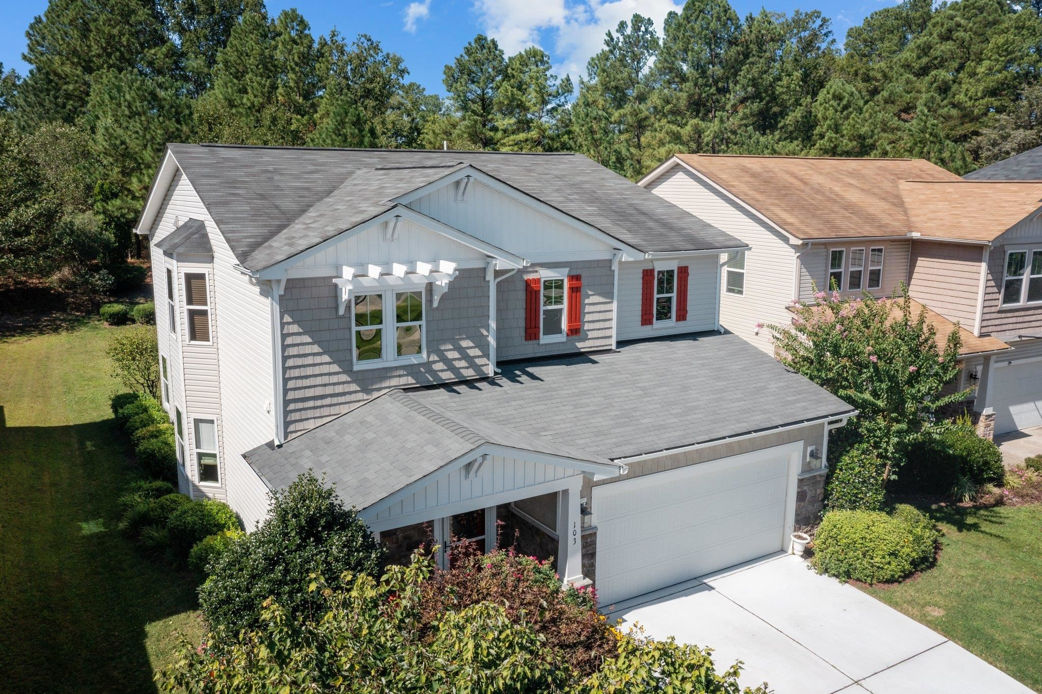 103 Daneborg Road Durham, NC 27703 - Photo 41 of 44 an aerial view of a house