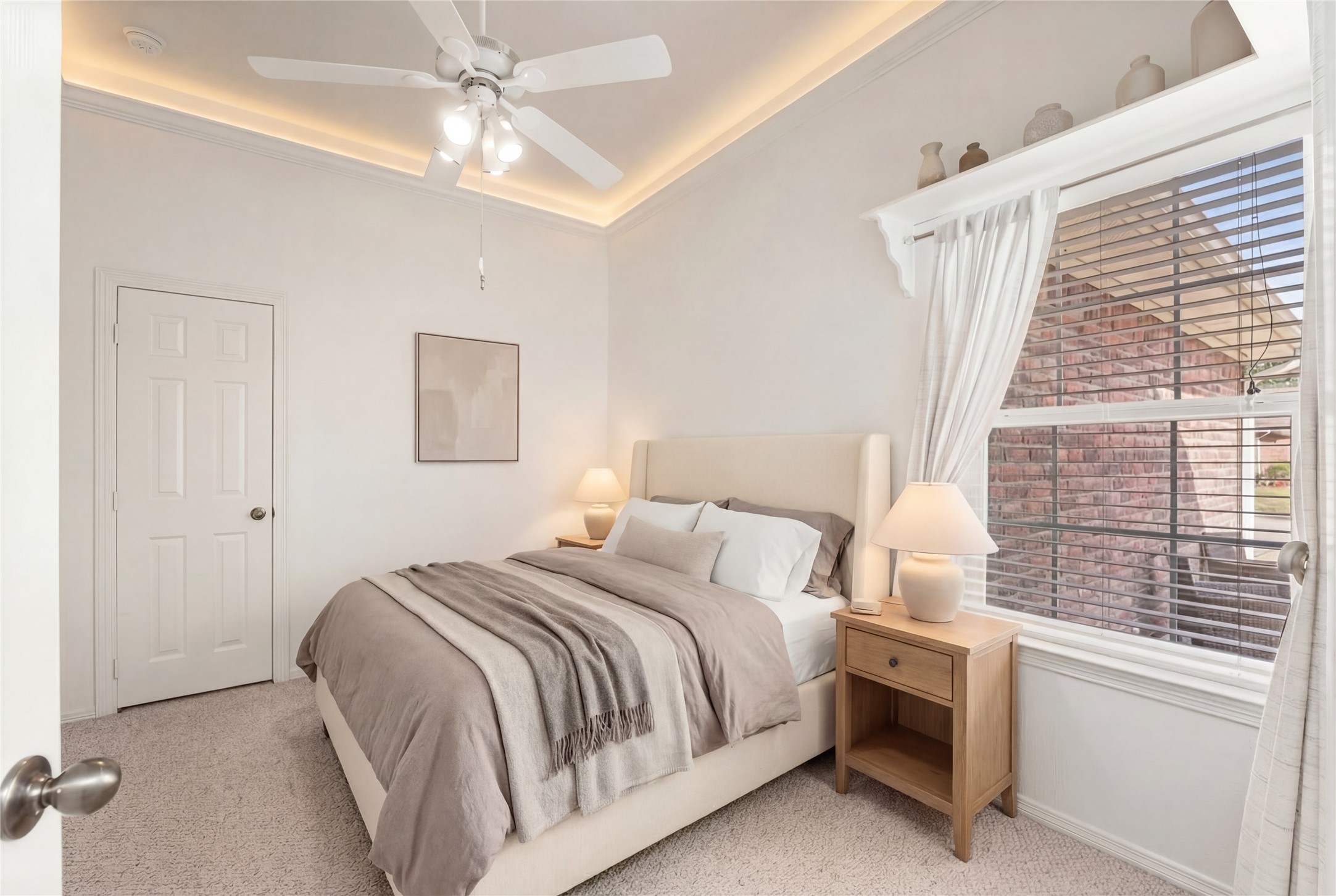 2217 Valley View Crossing Conroe, TX 77304 - Photo 13 of 24 a bedroom with bed and a window