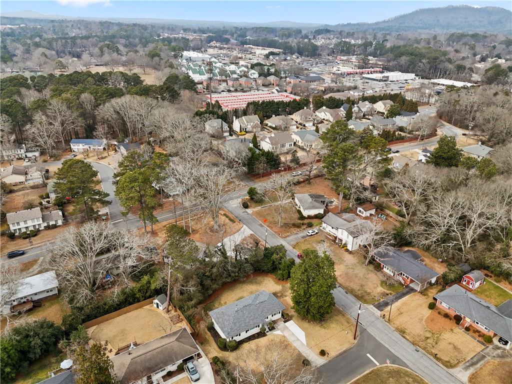 134 Normandy Drive Southwest Marietta, GA 30064 - Photo 8 of 26 an aerial view of a city with lots of residential buildings