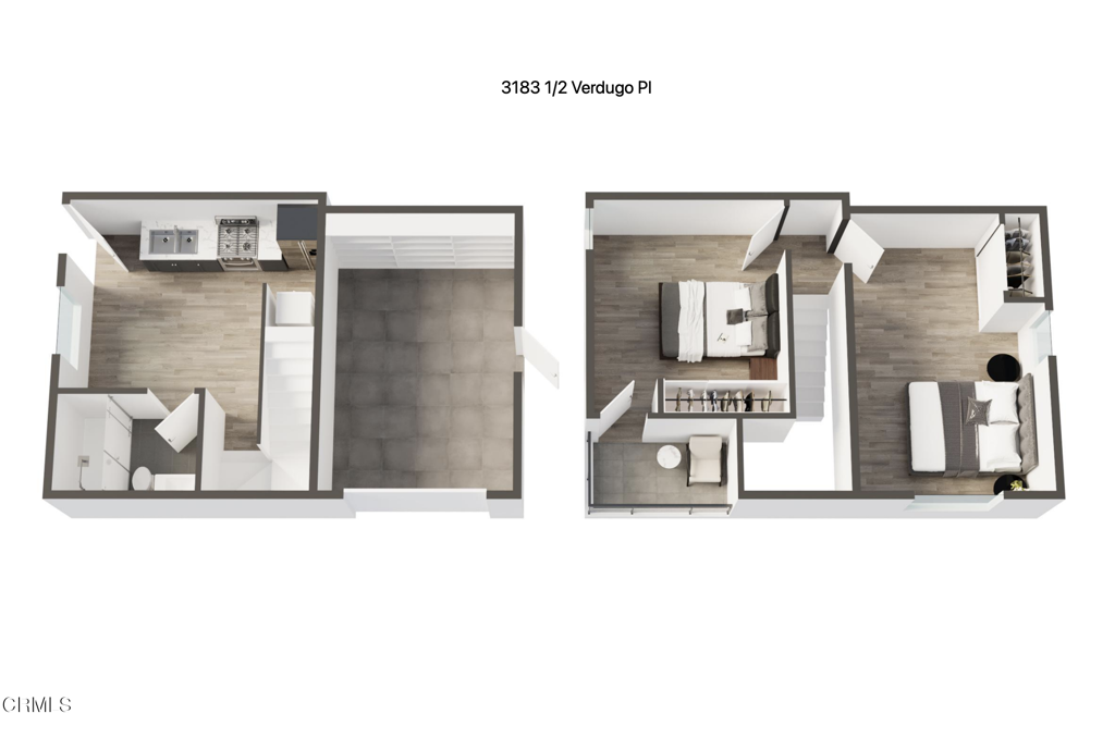 3181 Verdugo Place, Unit 3183 5 Los Angeles, CA 90065 - Photo 15 of 15 a picture of a floor plan