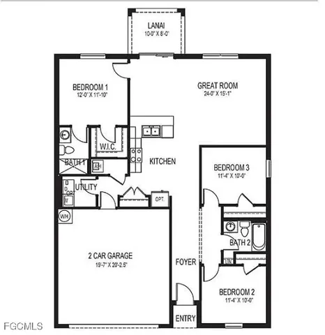 a view of an empty room