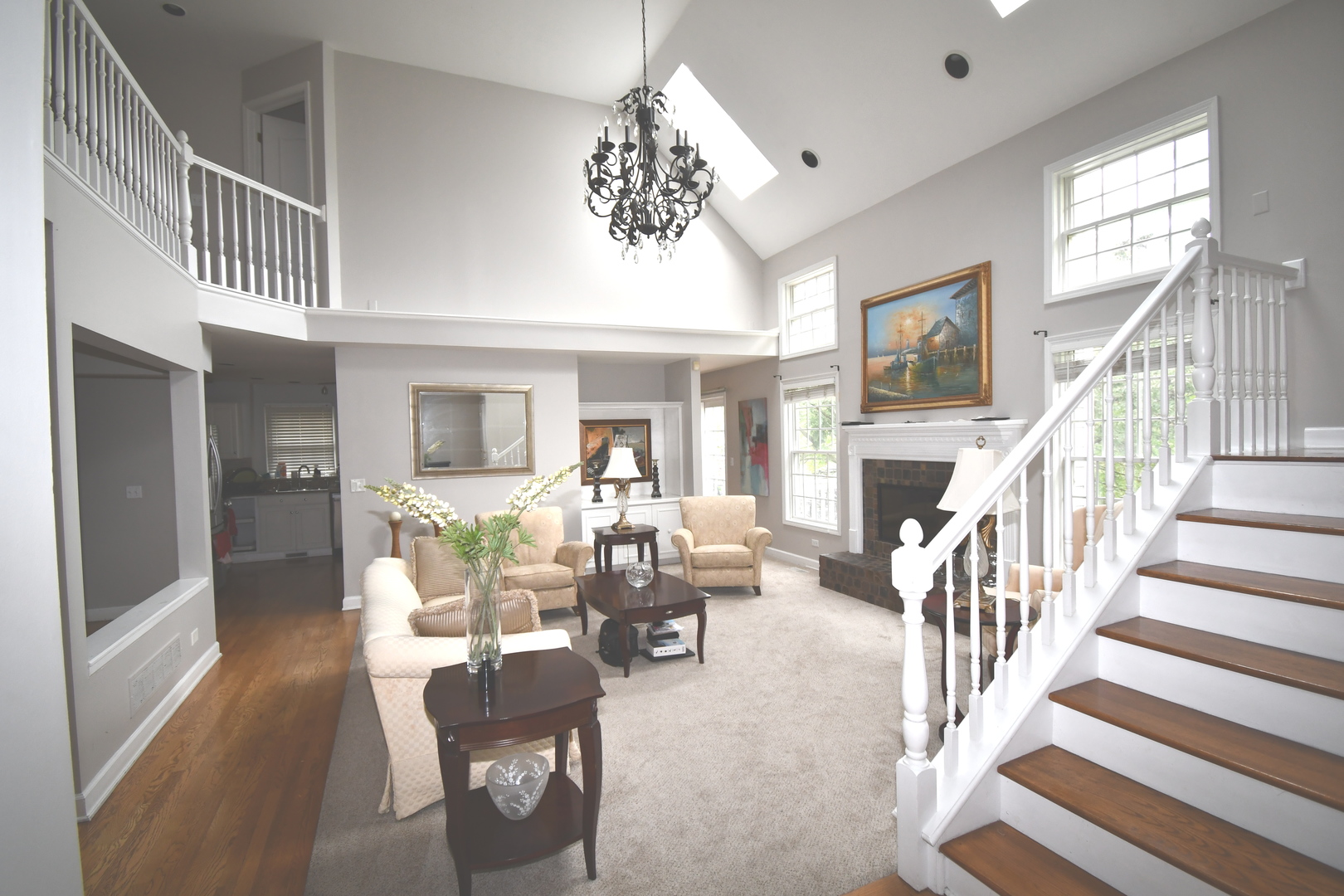 2174 Brookside Lane Aurora, IL 60502 - Photo 4 of 32 a living room with fireplace furniture and a large window
