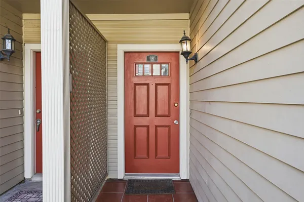 a view of front door