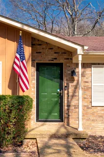 a view of front door of house