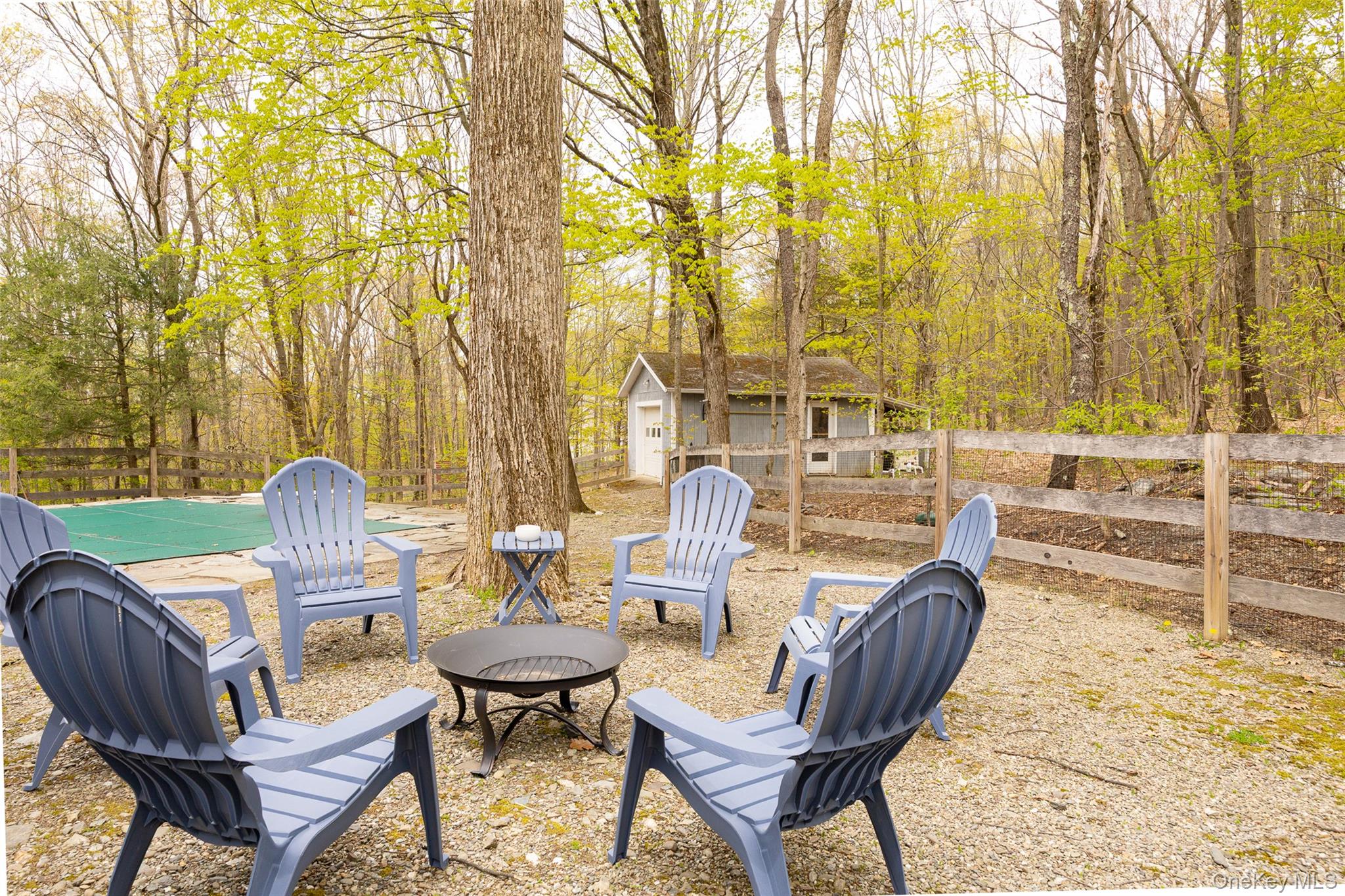 33 Willow Brook Ridge Clinton Corners, NY 12514 - Photo 4 of 50 a view of a chairs and table in backyard