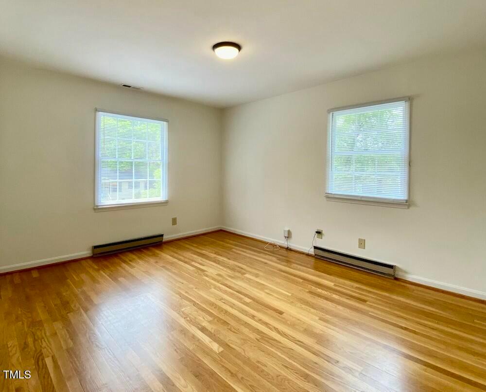 808 North Buchanan Boulevard, Unit B Durham, NC 27701 - Photo 19 of 23 a view of a room with wooden floor and window