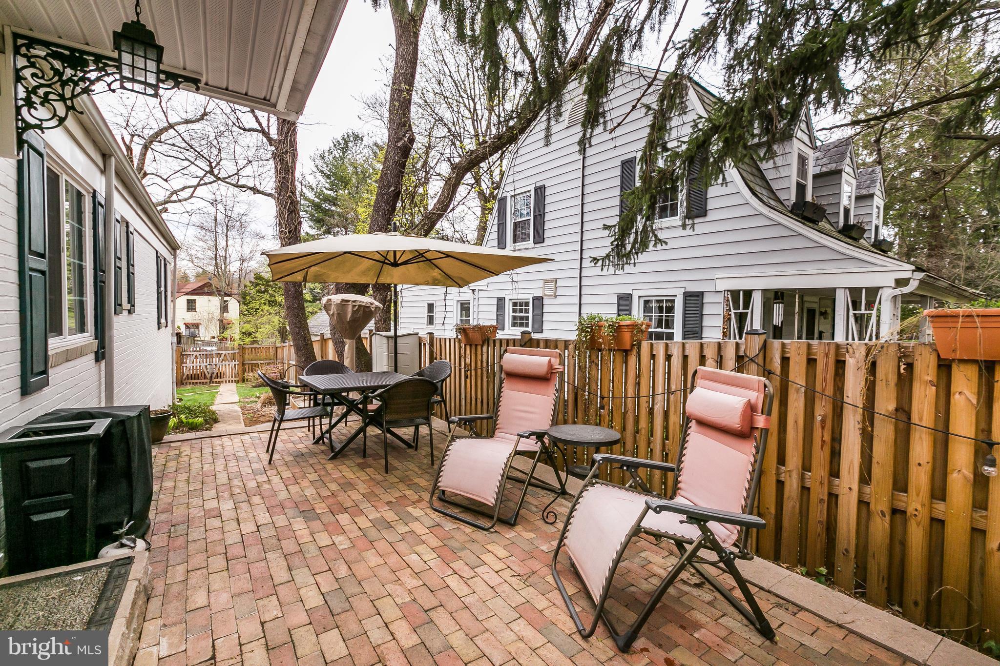 5714 Oakshire Road Baltimore, MD 21209 - Photo 27 of 30 Brick patio right off kitchen for cookouts