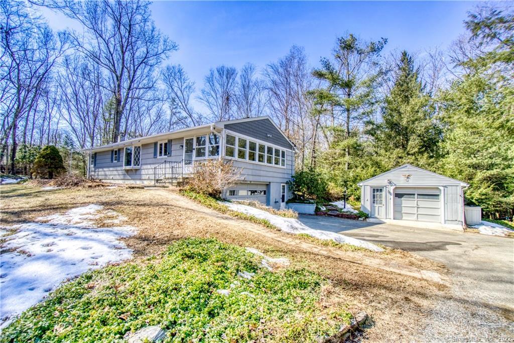 130 Walnut Tree Hill Road Newtown, CT 06482 - Photo 1 of 1 Private setting. Detached garage plus a oversized two car tandem garage under