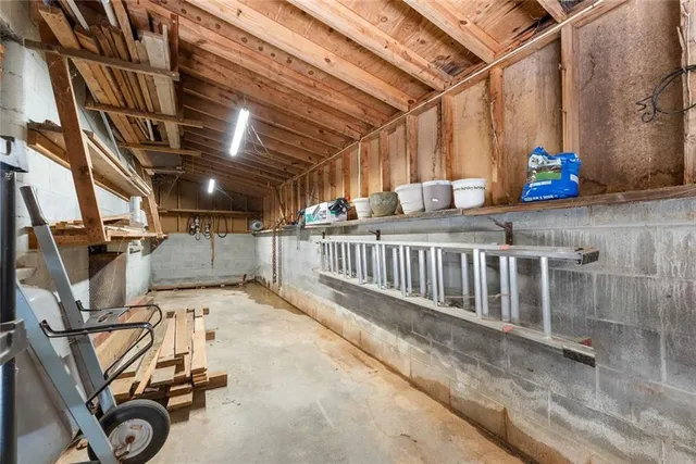 a view of storage and utility room