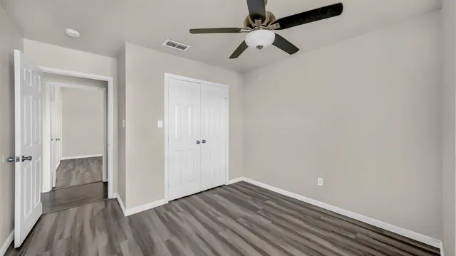 wooden floor in an empty room