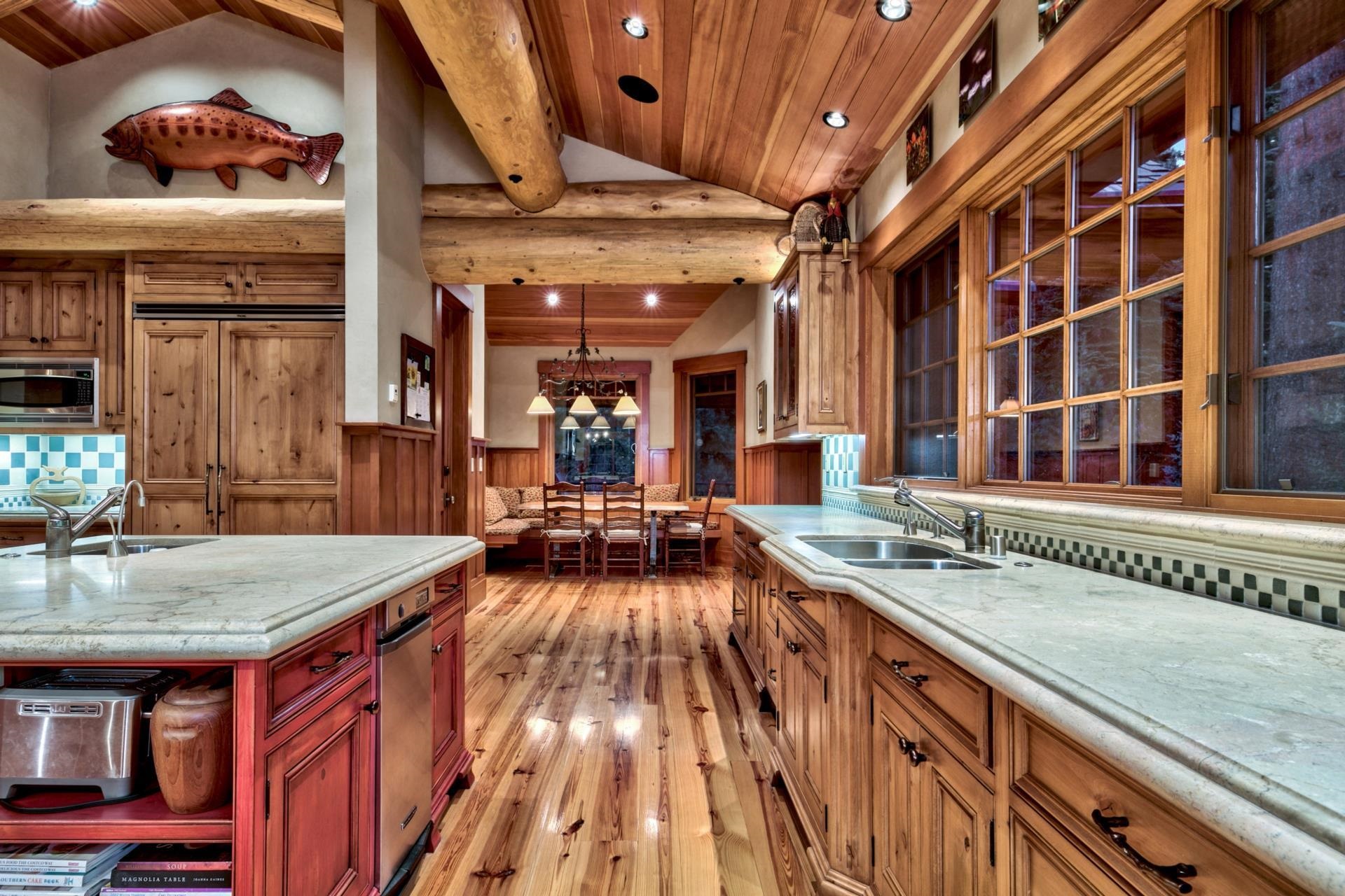 244 Hidden Lake Loop Olympic Valley, CA 96146 - Photo 6 of 20 a view of a kitchen with a sink and cabinets