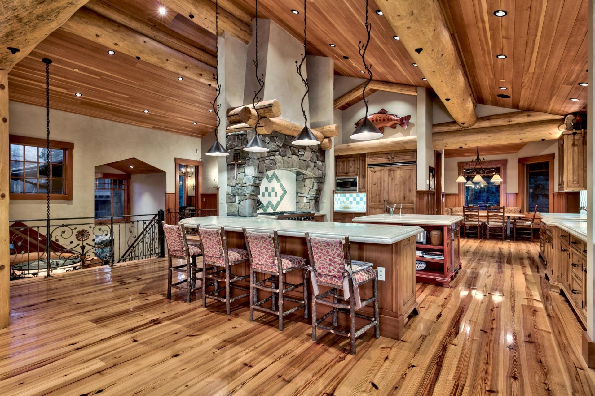 244 Hidden Lake Loop Olympic Valley, CA 96146 - Photo 7 of 20 a view of a dining room with furniture and wooden floor