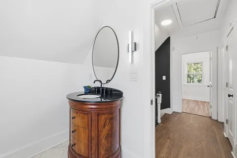 a very nice looking room with a wooden floor