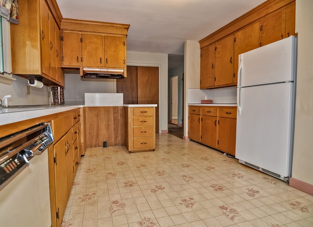 80 Goldthwaite Road Northbridge, MA 01588 - Photo 4 of 28 a kitchen with stainless steel appliances a refrigerator sink and cabinets