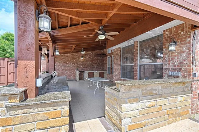 a view of a roof deck