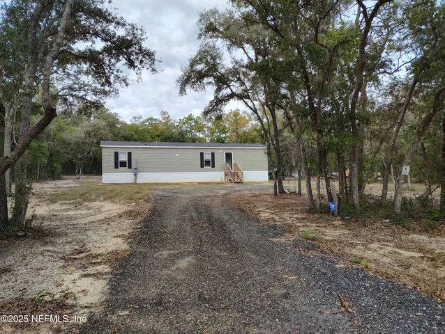 a backyard of a house