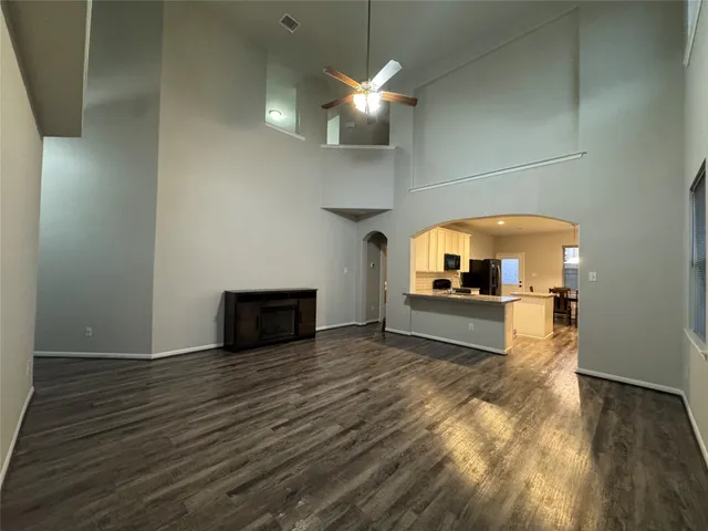 a view of a livingroom with a fireplace