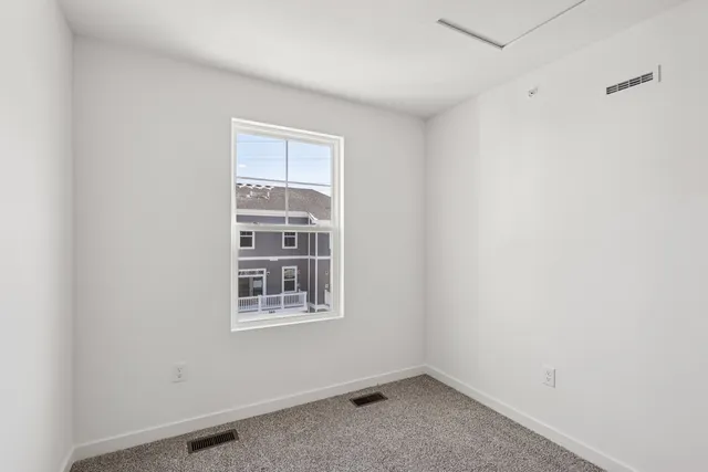 a view of an empty room